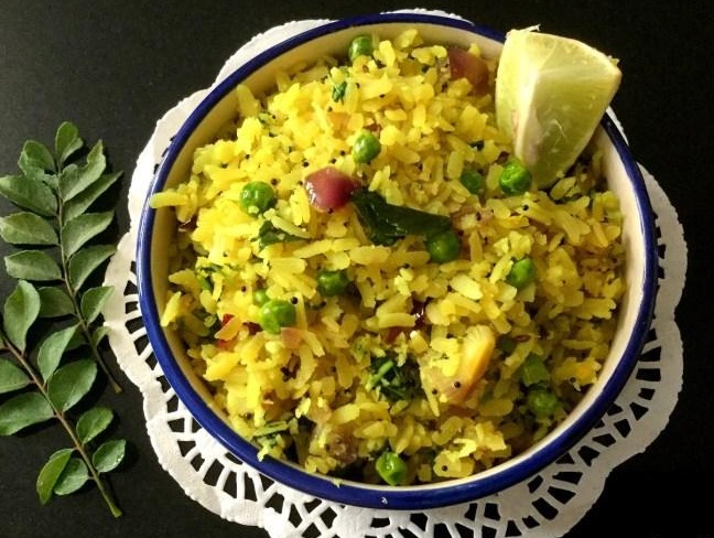 Green Matar Poha